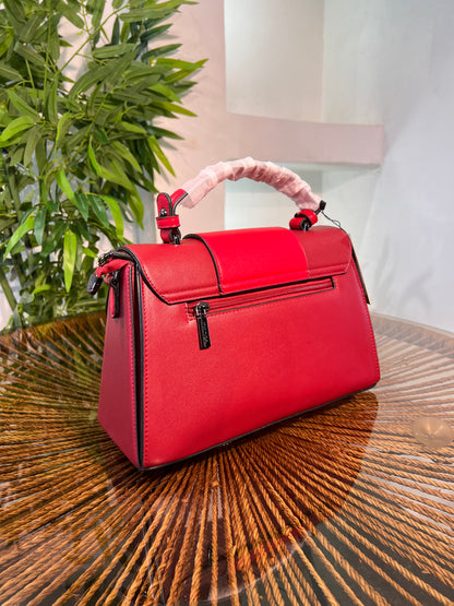 PEDRA TWO-TONED FLAP HANDBAG