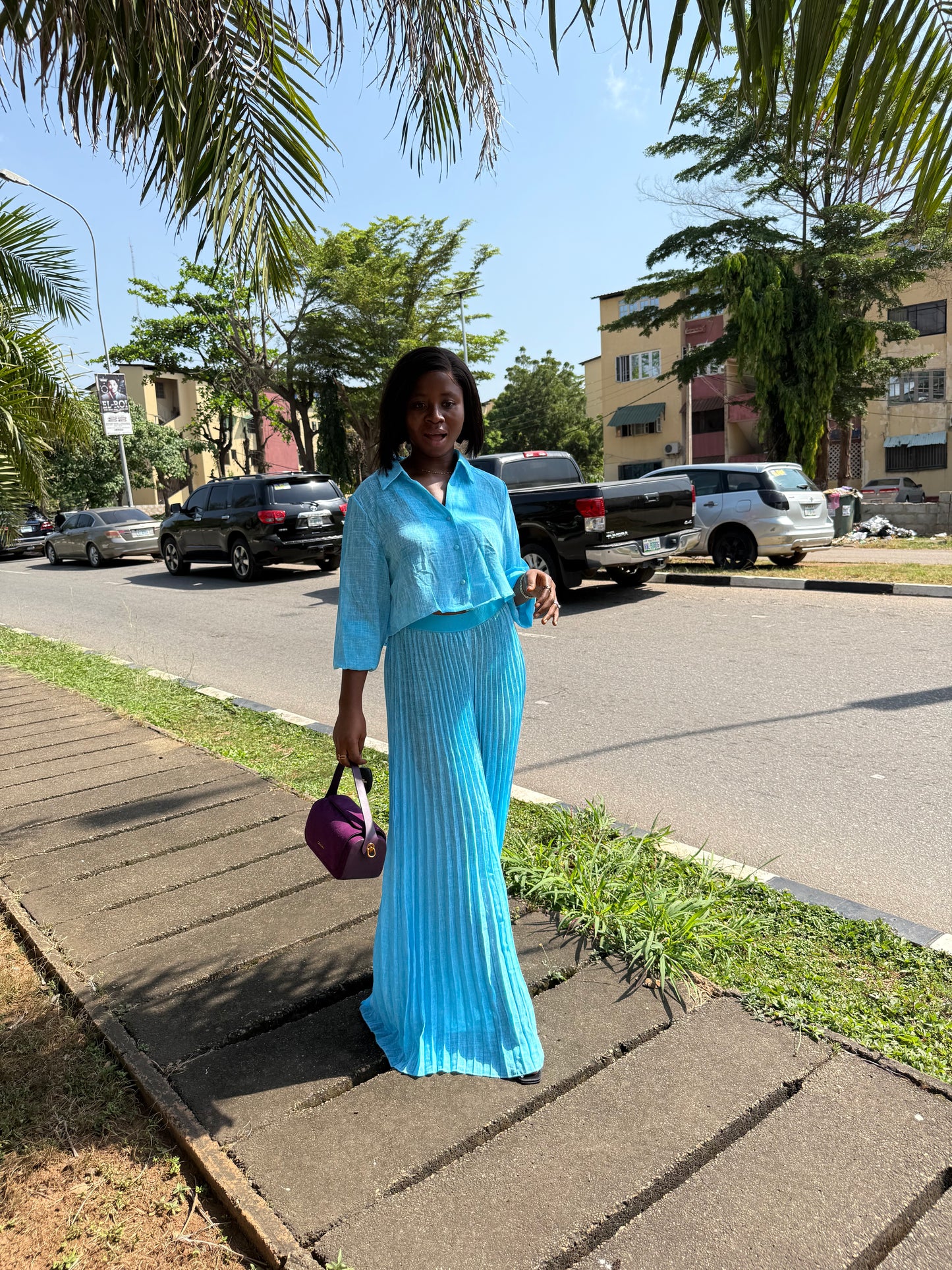 Pleated Long Set 8060