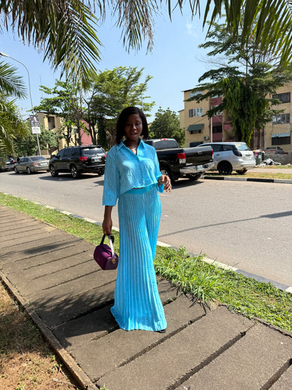 Pleated Long Set 8060