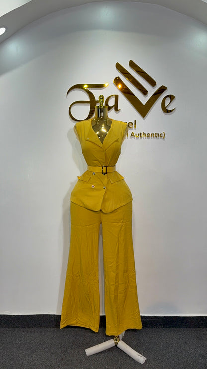 Female waist coat 2piece 7015