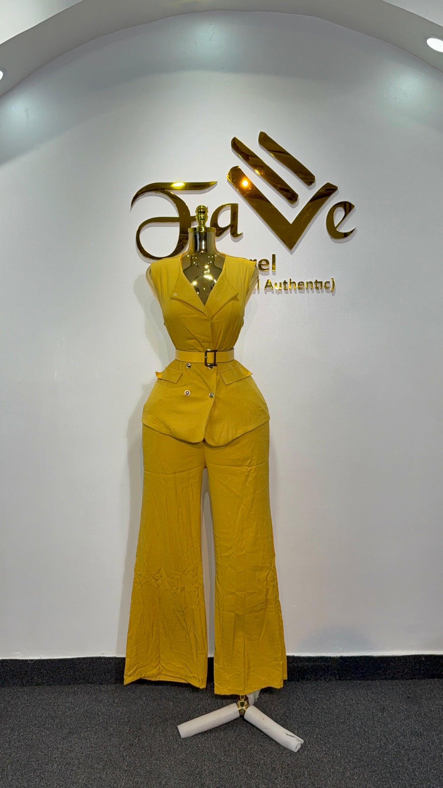 Female waist coat 2piece 7015