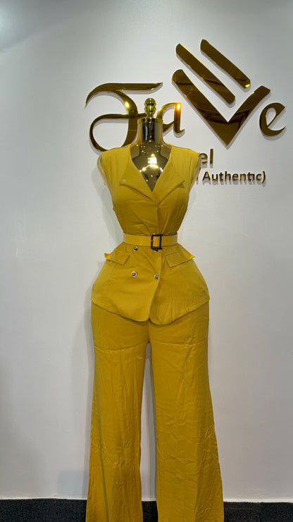 Female waist coat 2piece 7015