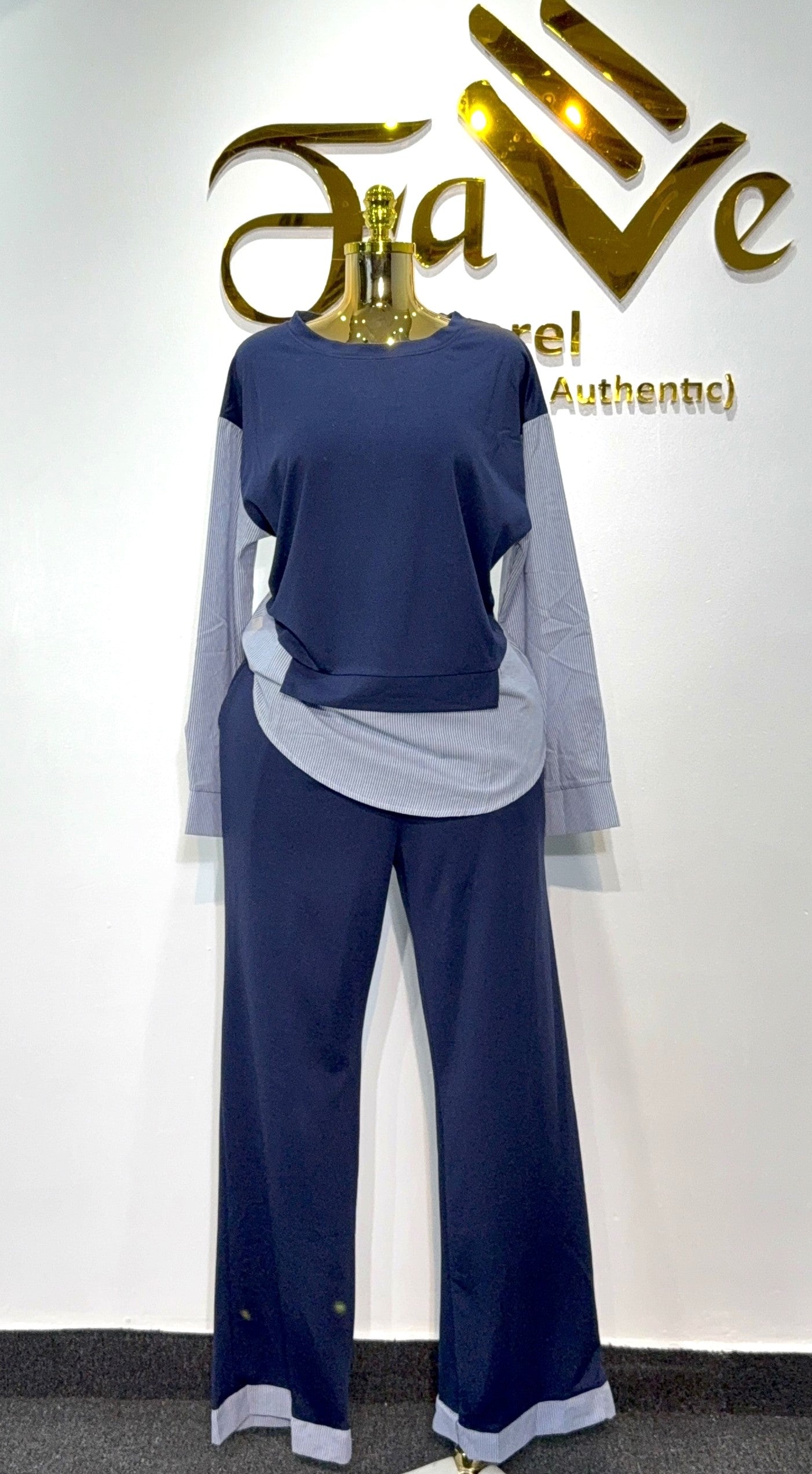 Sweat Strip Shirt 7013