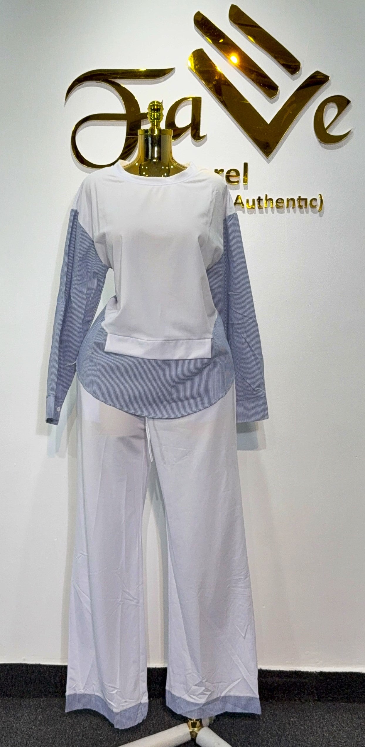 Sweat Strip Shirt 7013