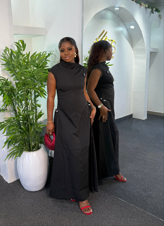 Side Pin Lux Dress