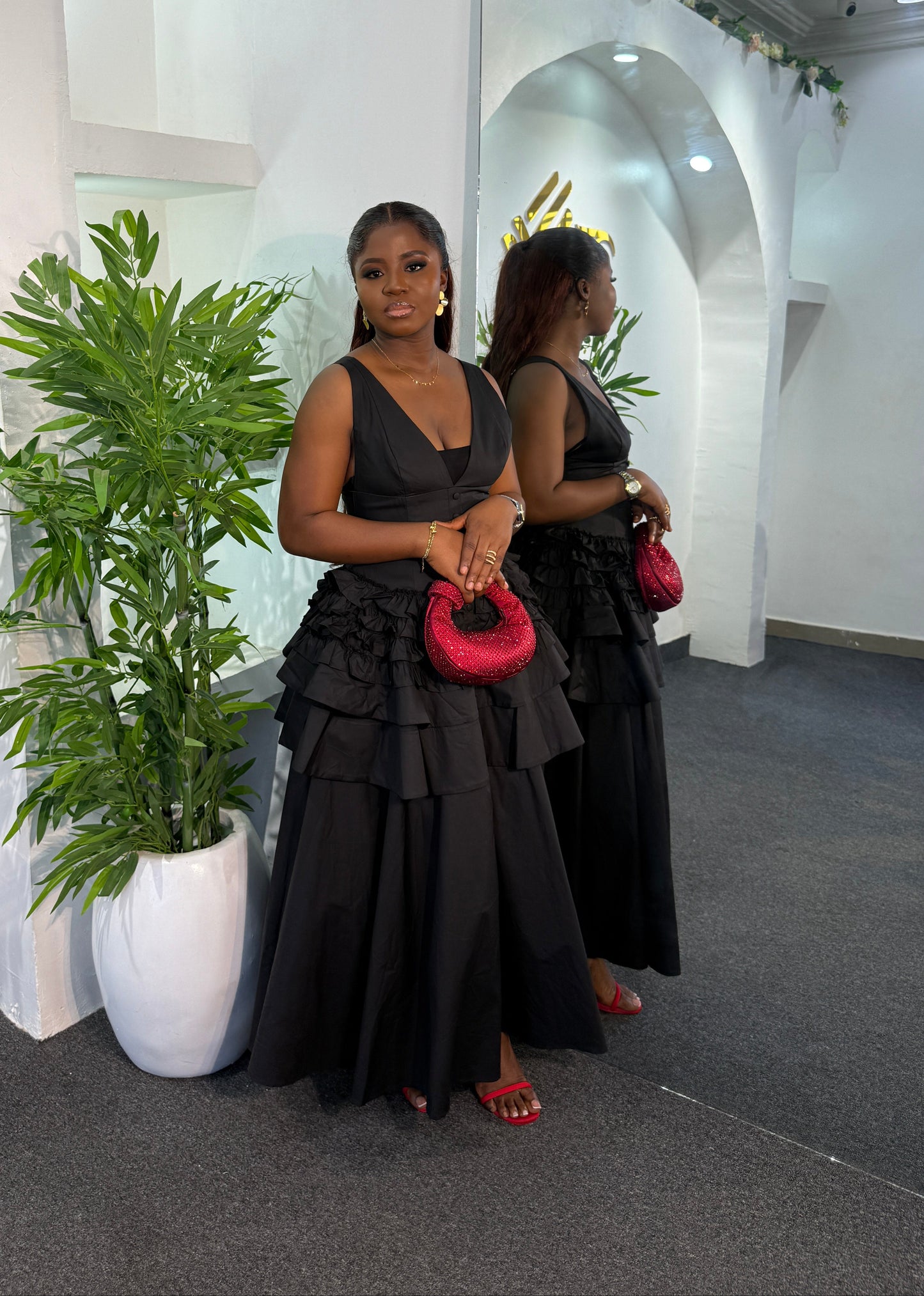 Royal Ruffle Dress