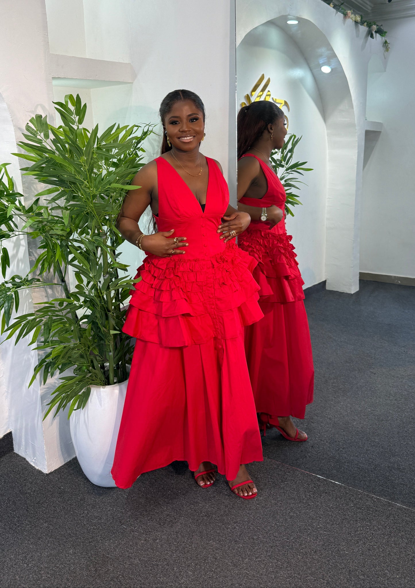 Royal Ruffle Dress
