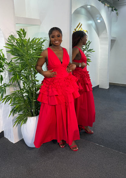 Royal Ruffle Dress