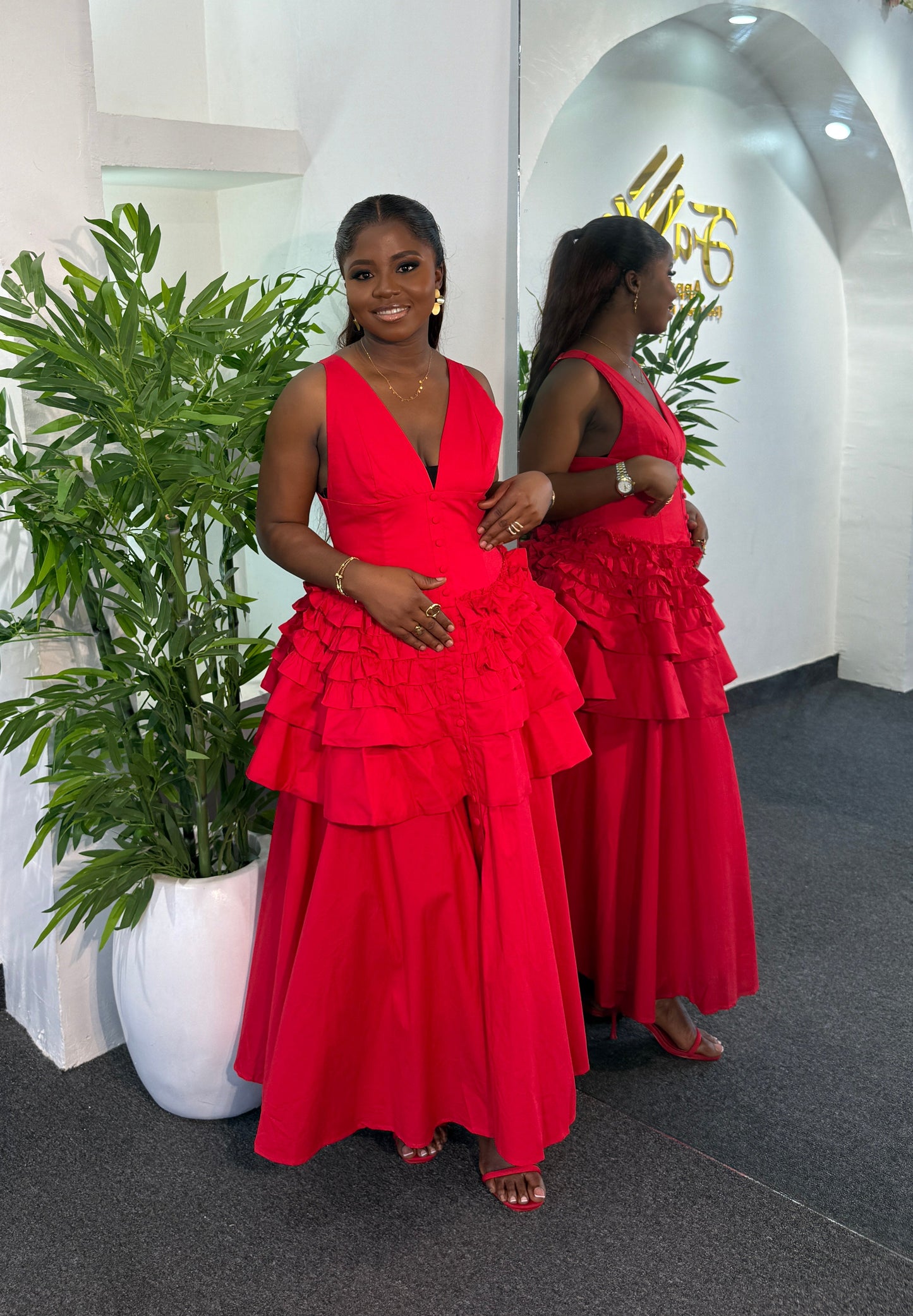 Royal Ruffle Dress