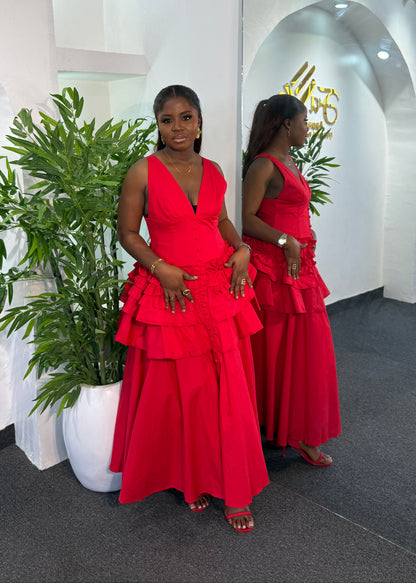 Royal Ruffle Dress