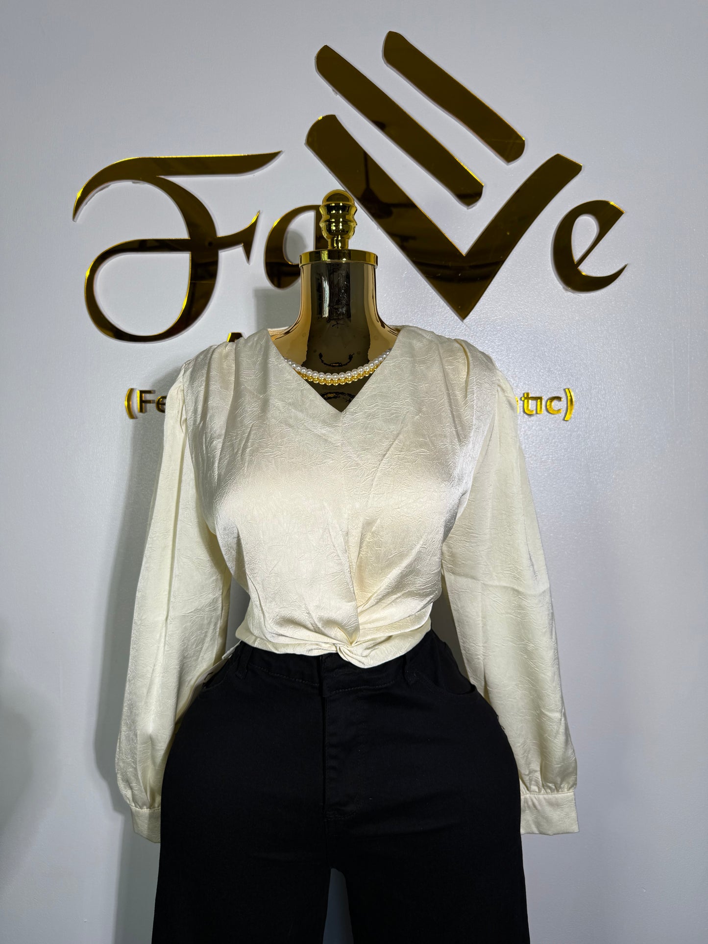 Silver Necklace Top 8970