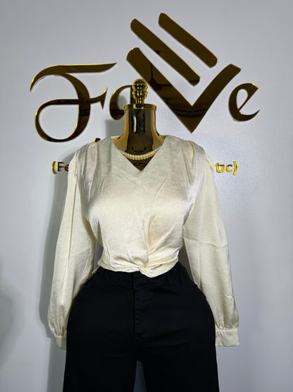 Silver Necklace Top 8970