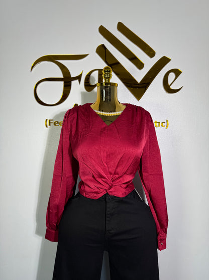 Silver Necklace Top 8970