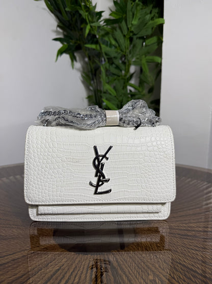 YSL White Bag