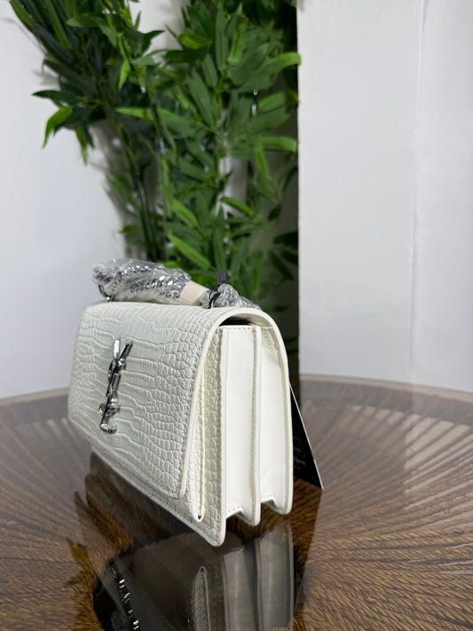 YSL White Bag