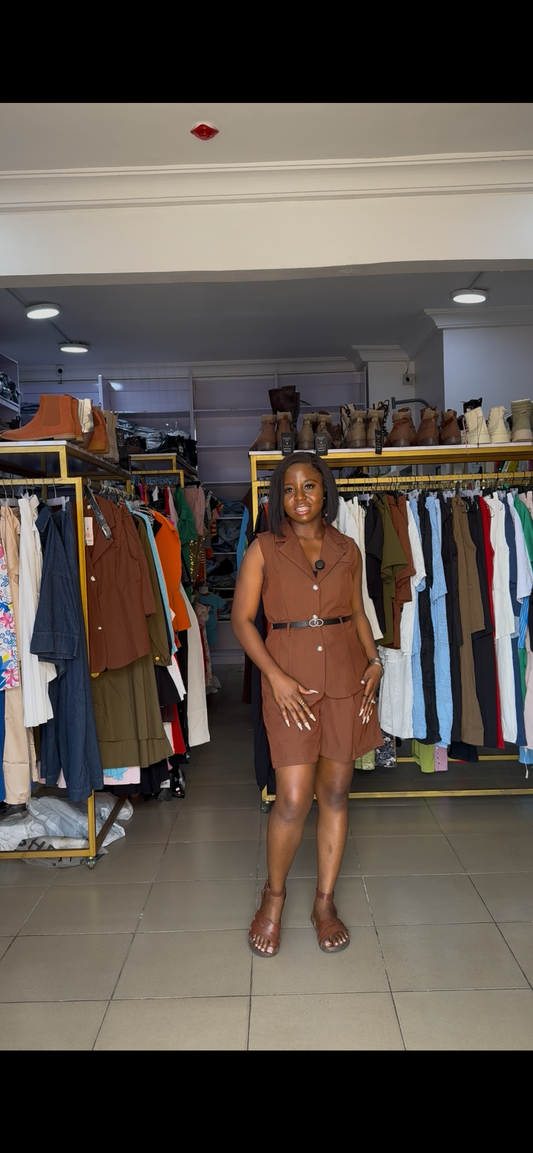 Short Waistcot Set 7042