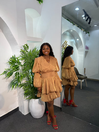 ROUCHED YAGI DRESS
