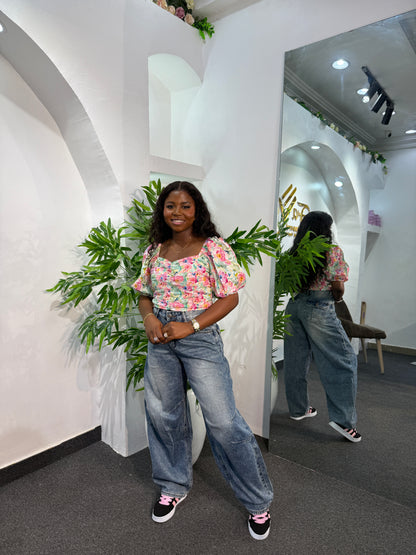 WASHED BAREL JEAN 2087
