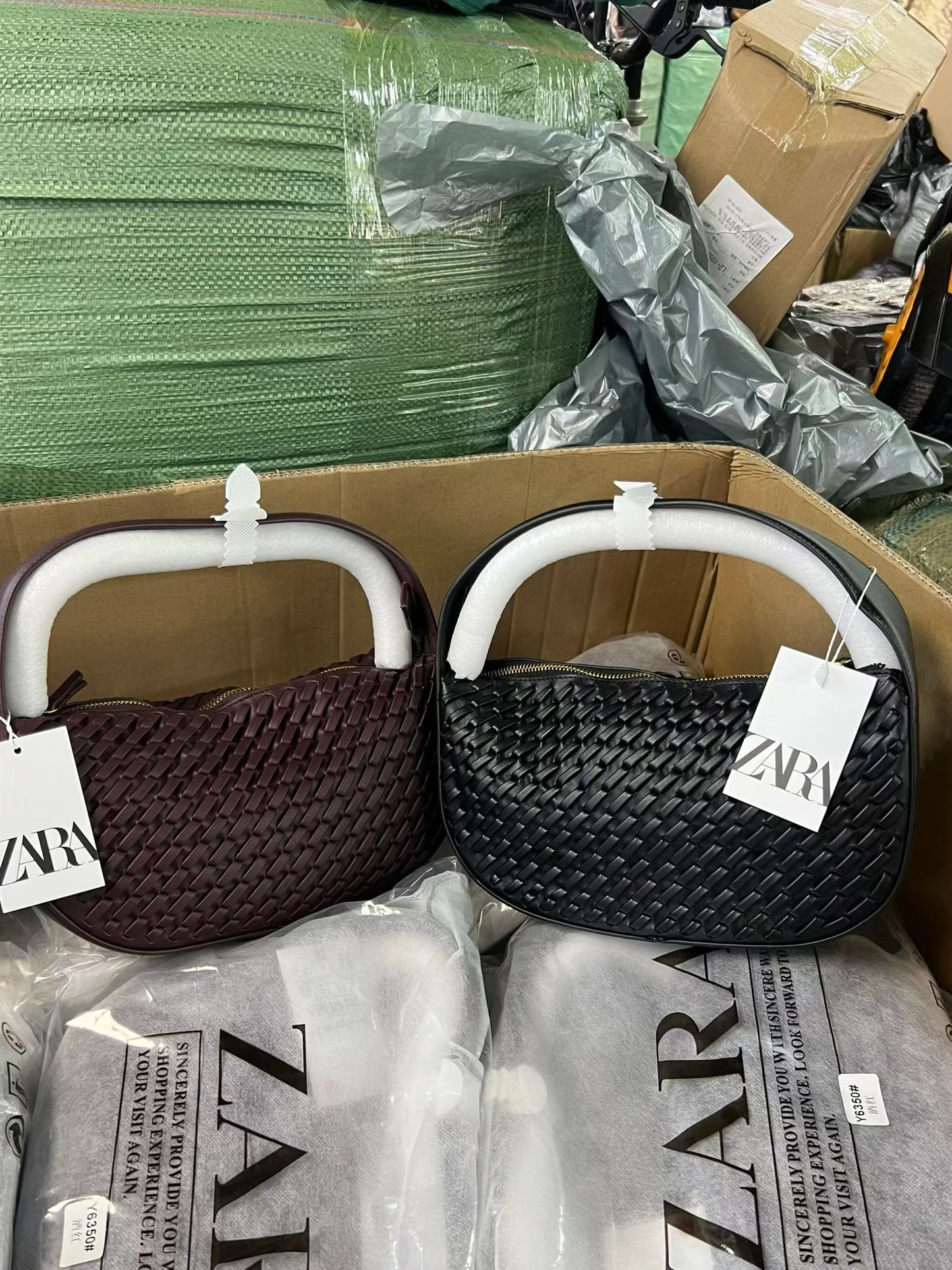 WOOVEN ZARA BAG 6312