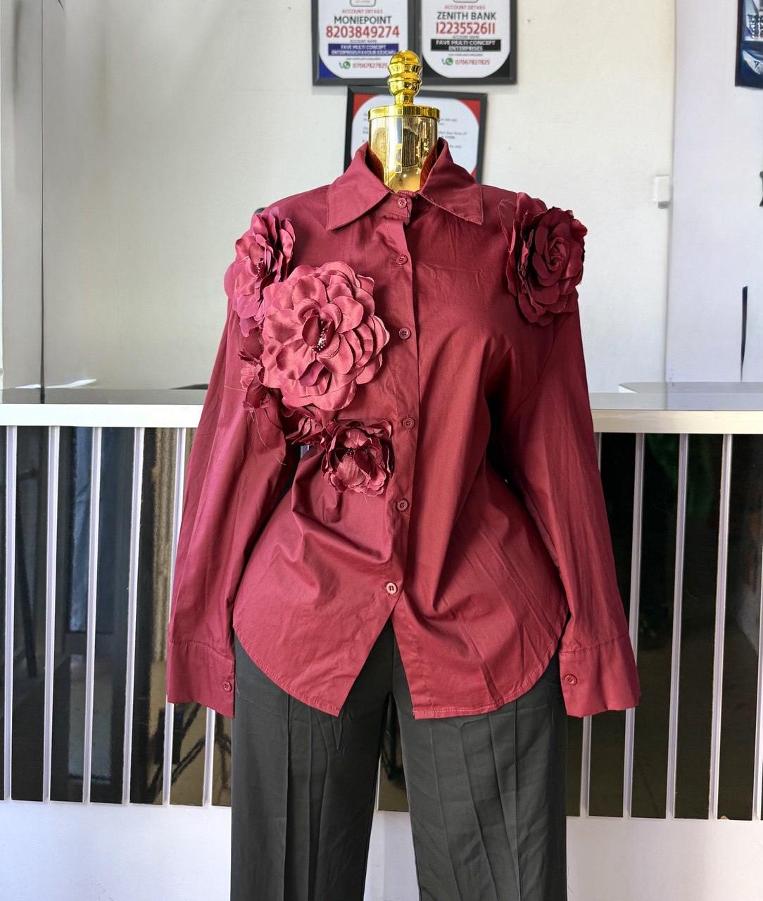 Rose Embeded Shirt 65