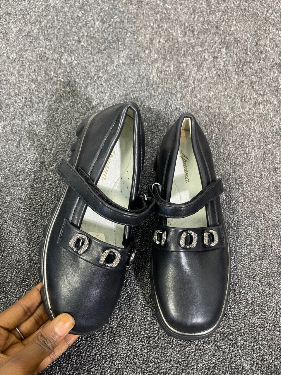 Kids Black Shoe 0238