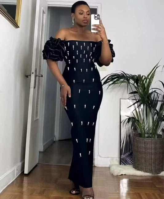 Off Bandage Dress 8000