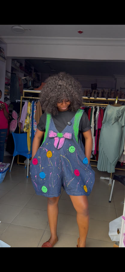 Short Jean Playsuit 5001