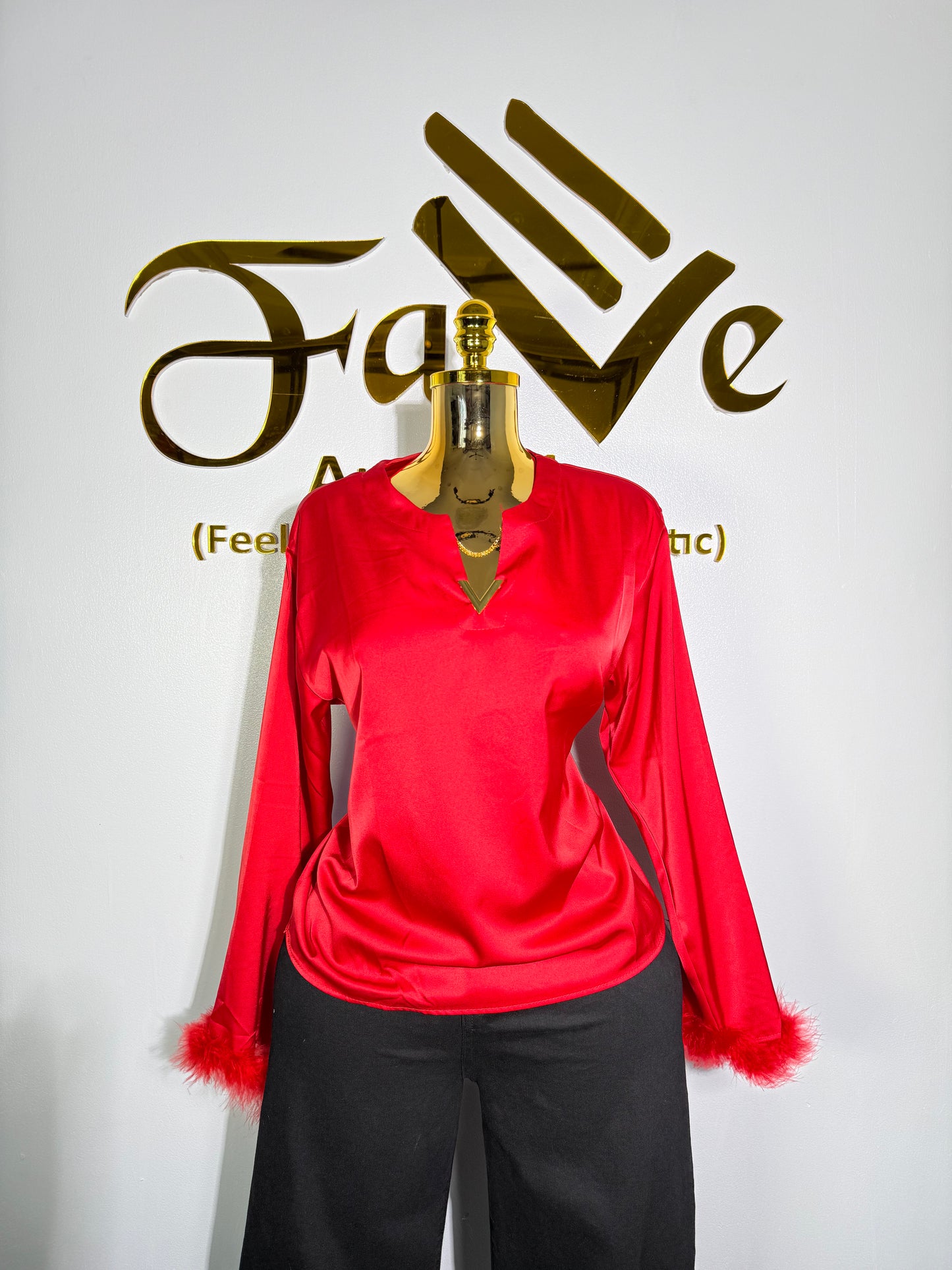 Fringe Sleeve Top 3380