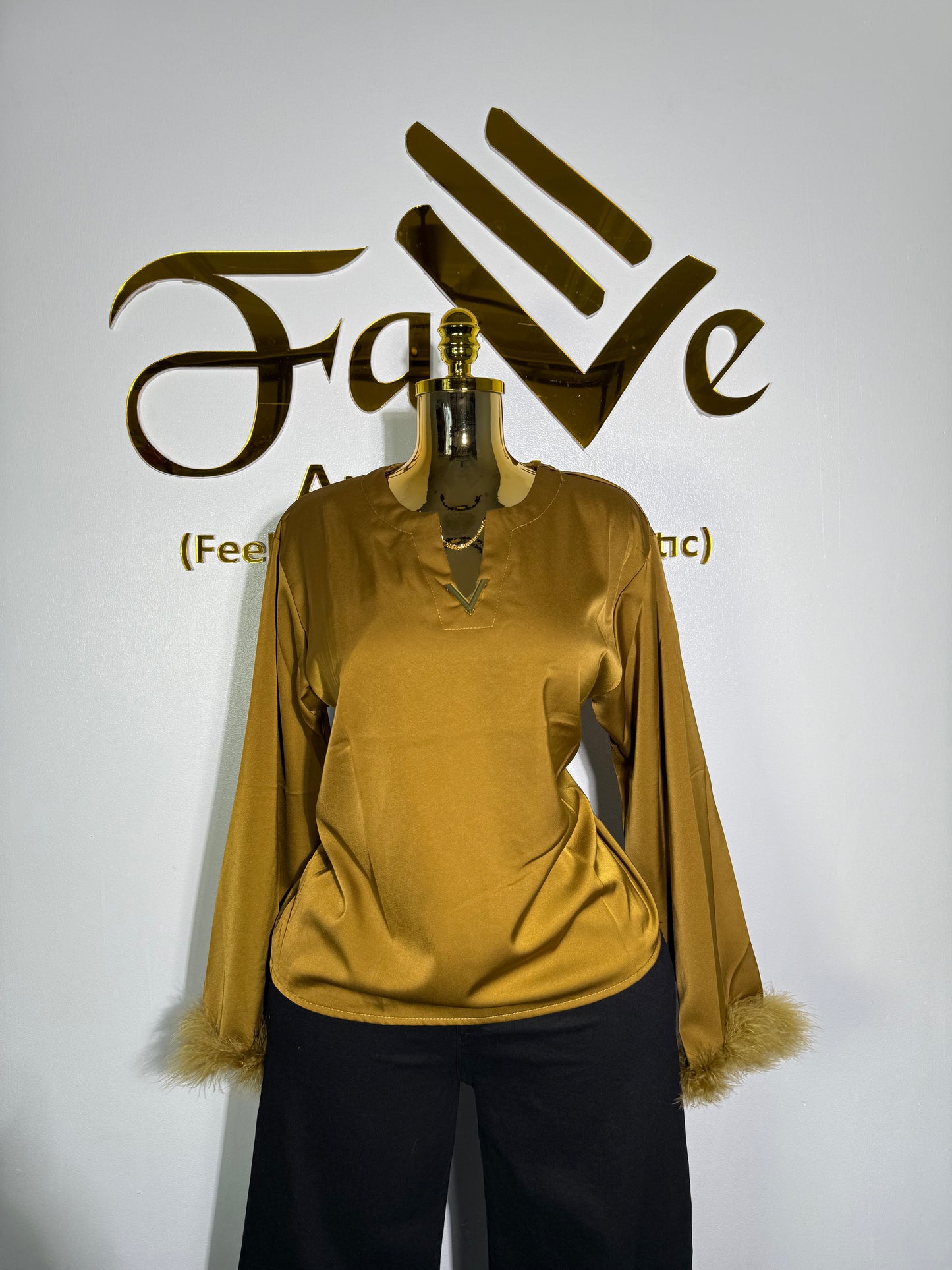 Fringe Sleeve Top 3380