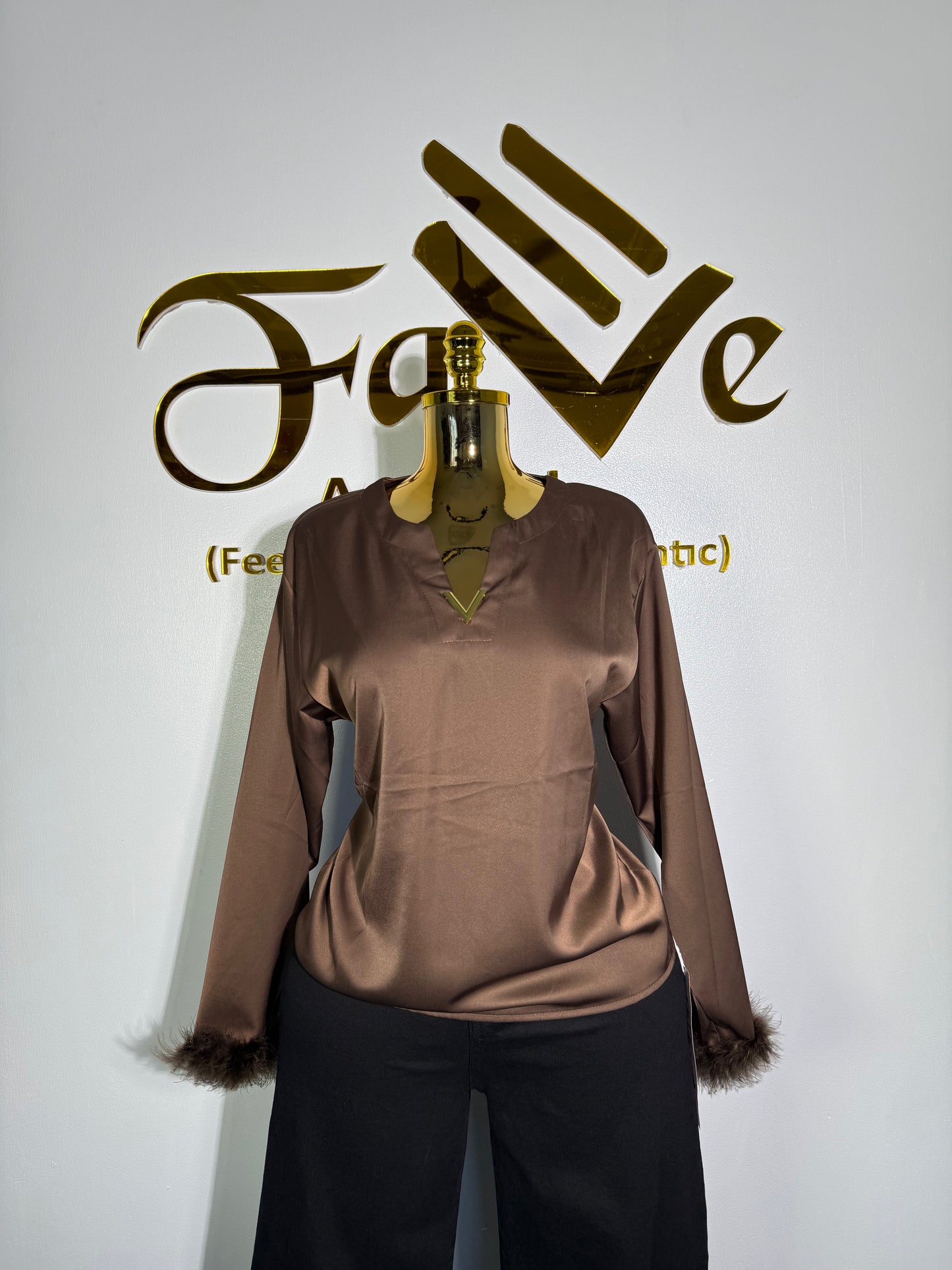 Fringe Sleeve Top 3380