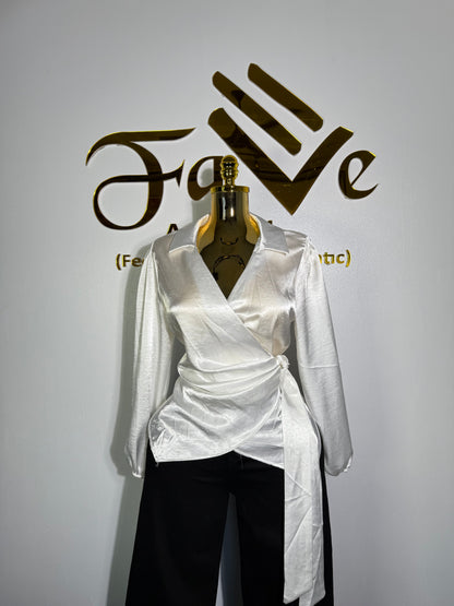 Silky Wrap Top  3319
