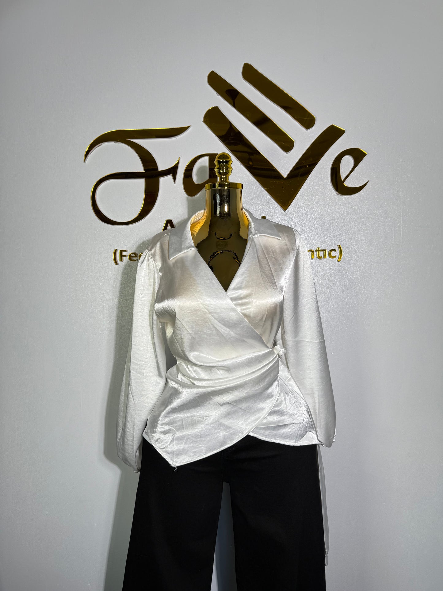 Silky Wrap Top  3319