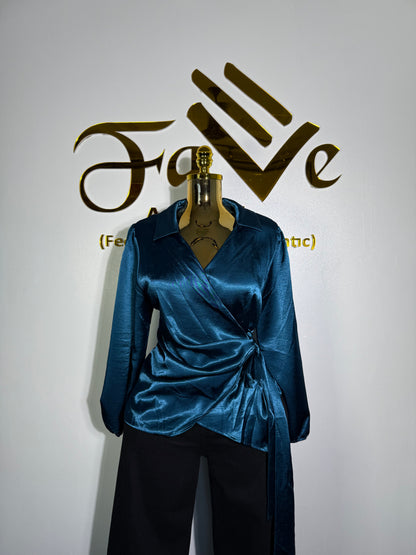 Silky Wrap Top  3319