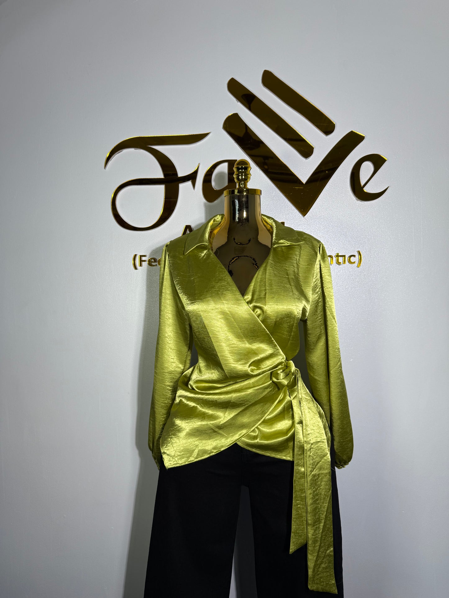 Silky Wrap Top  3319