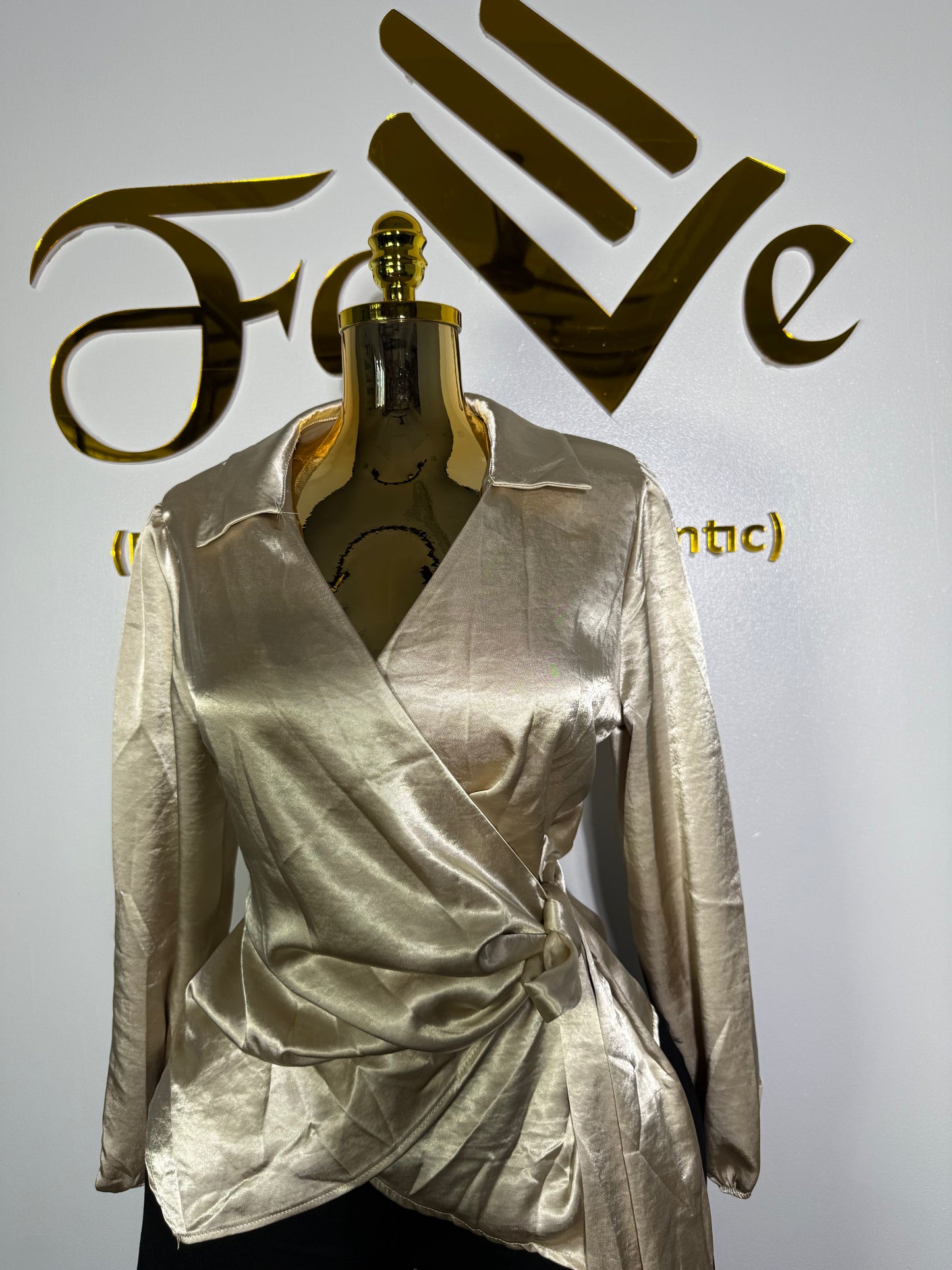 Silky Wrap Top  3319