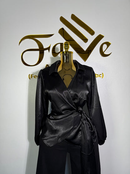 Silky Wrap Top  3319