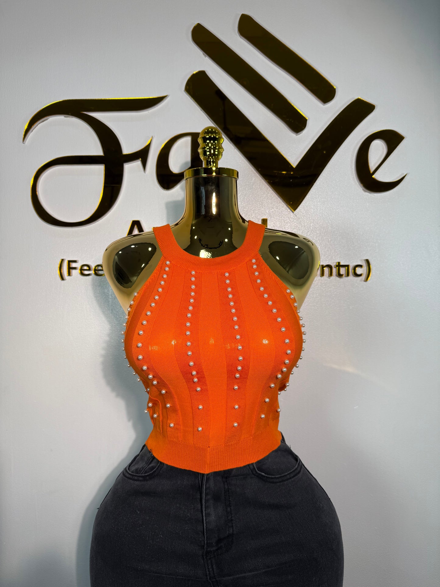 Beaded Handless Top 6HIT