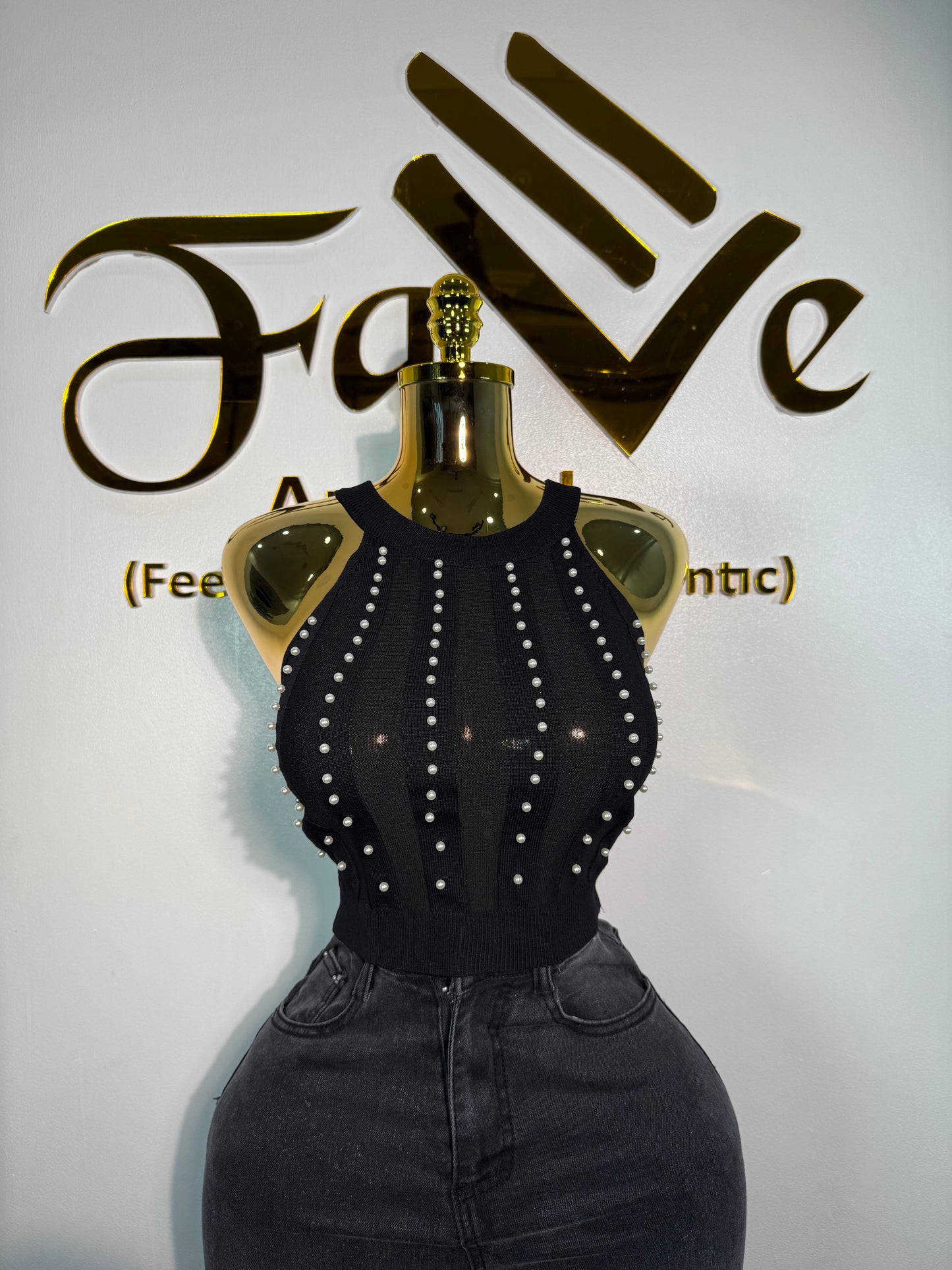 Beaded Handless Top 6HIT