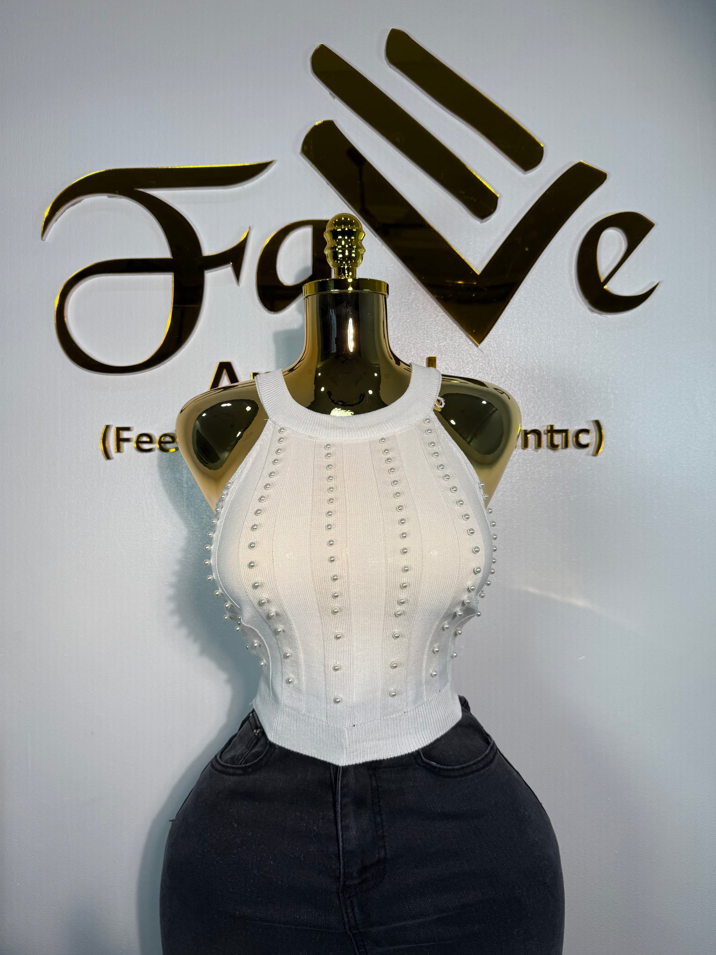 Beaded Handless Top 6HIT