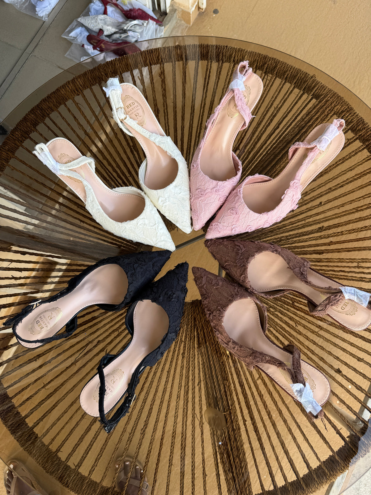 BRIDAL FLOWER HEEL