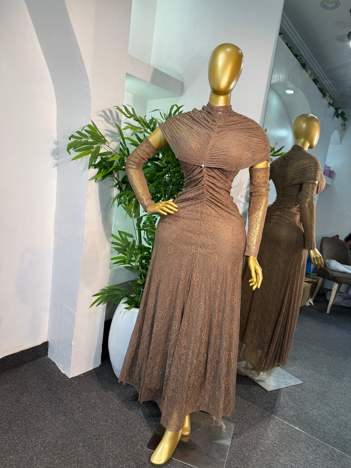 CARAMEL LUXE DRESS