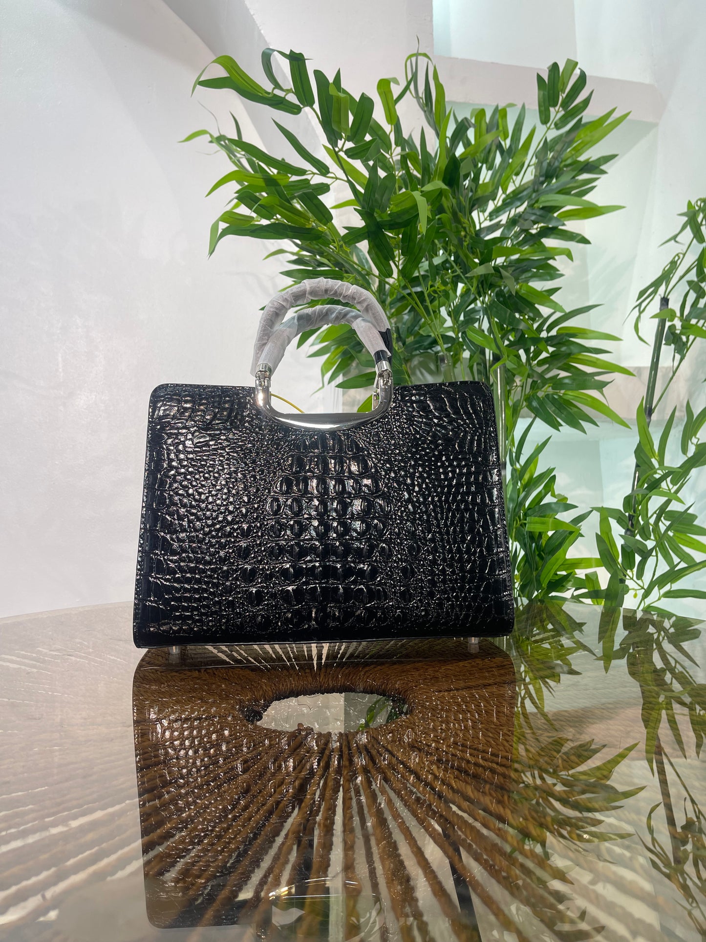 CROC LEATHER BAG 3324