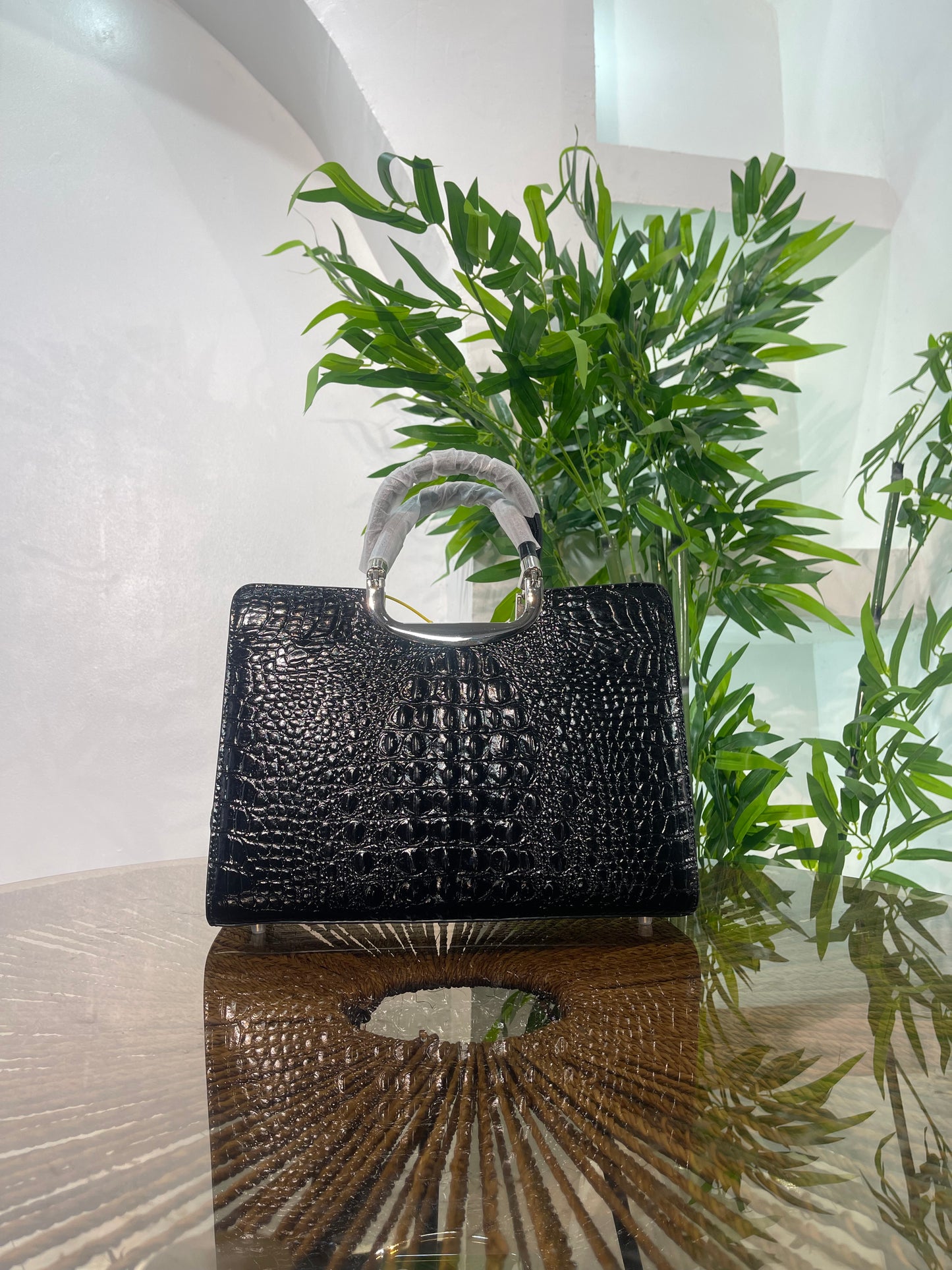 CROC LEATHER BAG 3324