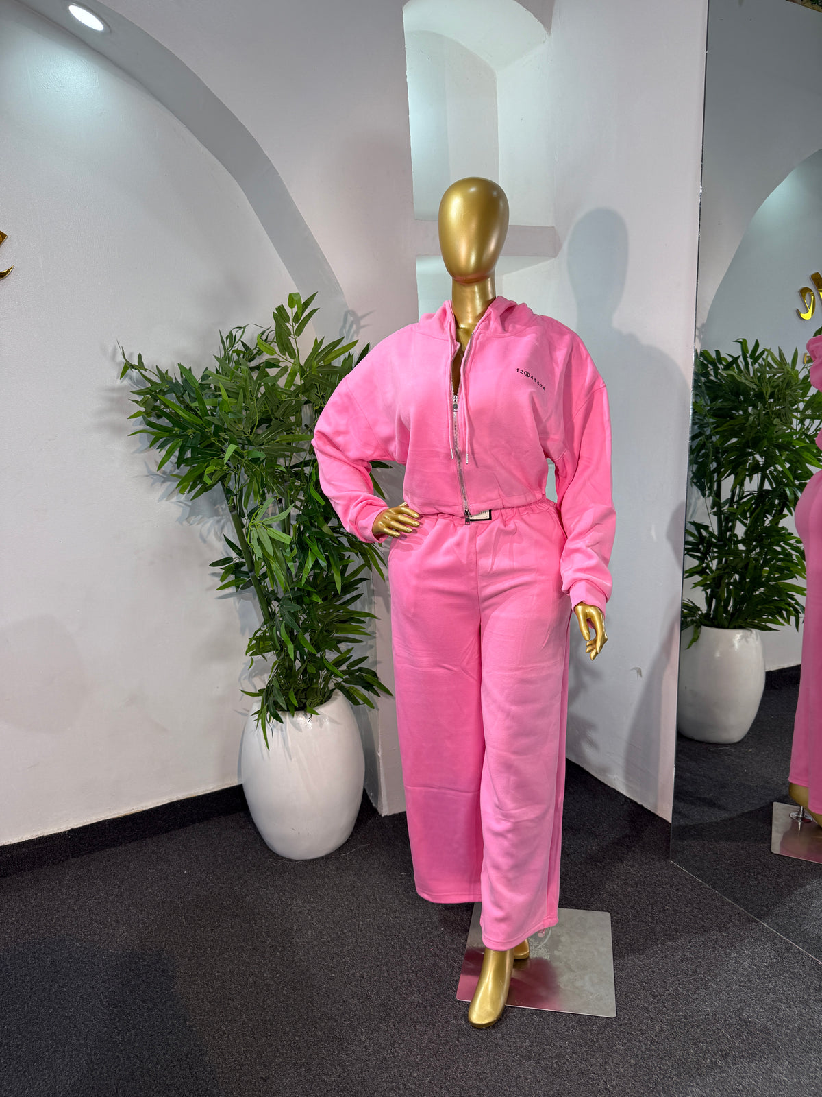CROPPED HOODIE LOUNGE SET