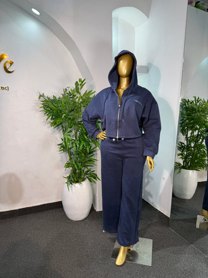 CROPPED HOODIE LOUNGE SET