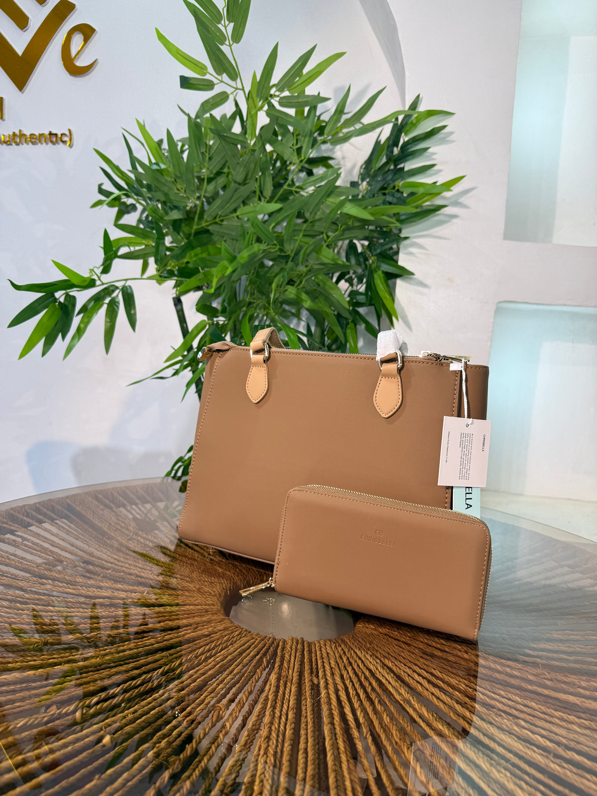 CHRISBELLA STRUCTURED TOTE BAG