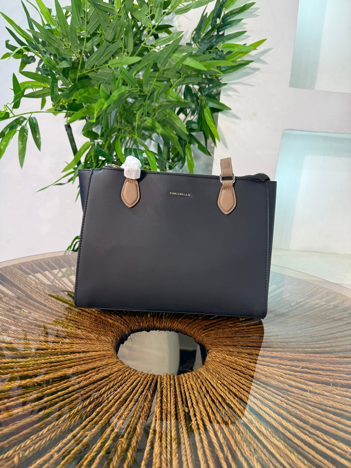CHRISBELLA STRUCTURED TOTE BAG