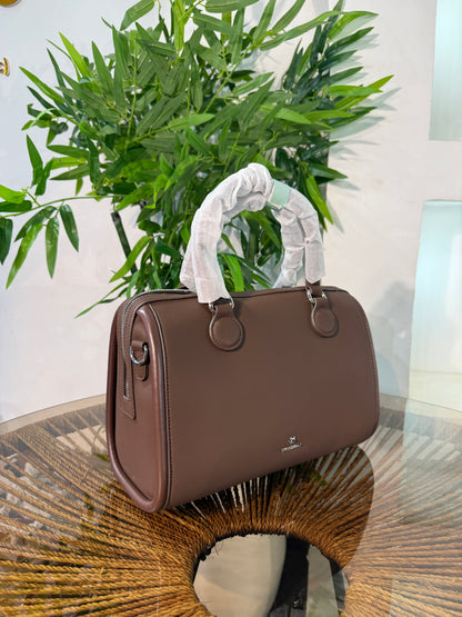 CHRISBELLA BARREL SATCHEL BAG