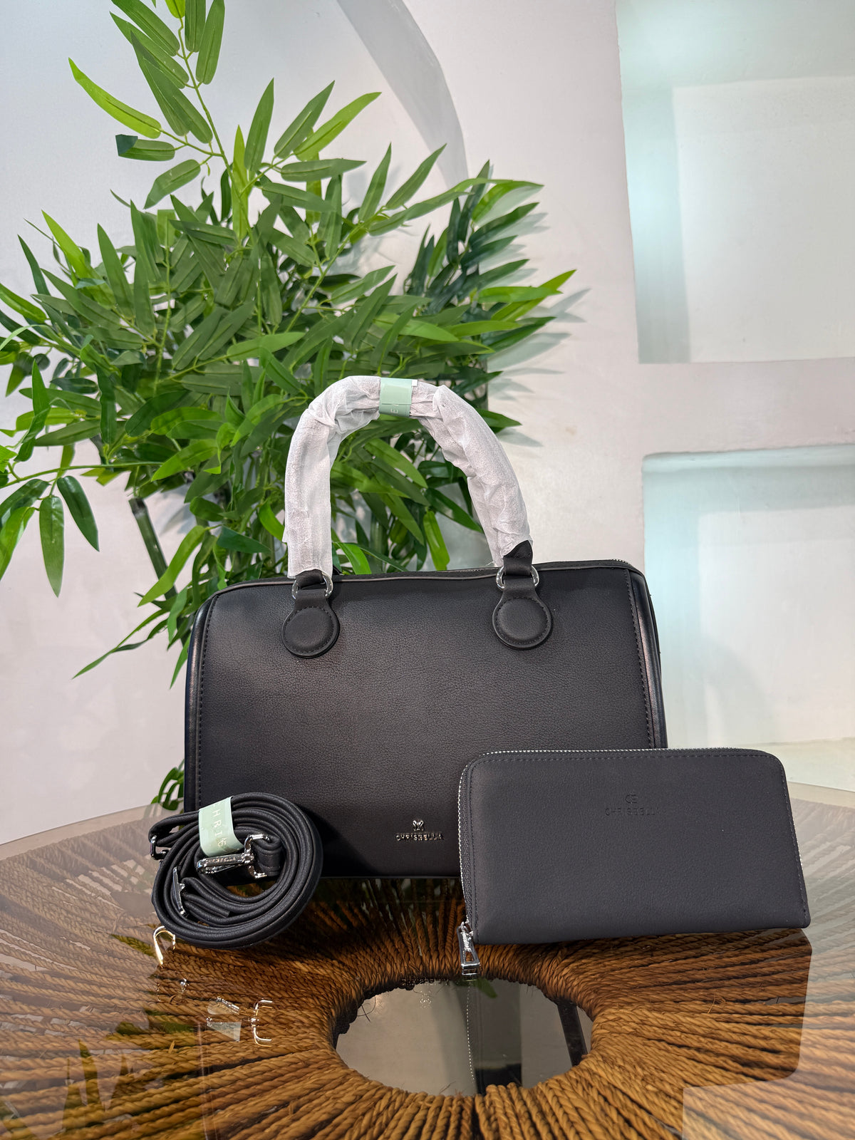 CHRISBELLA BARREL SATCHEL BAG
