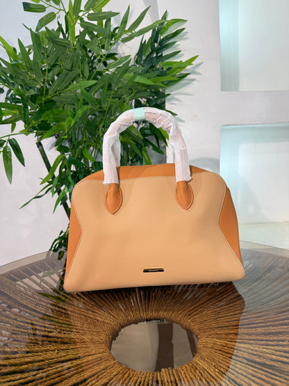 CHRISBELLA TWO TONED SATCHEL BAG
